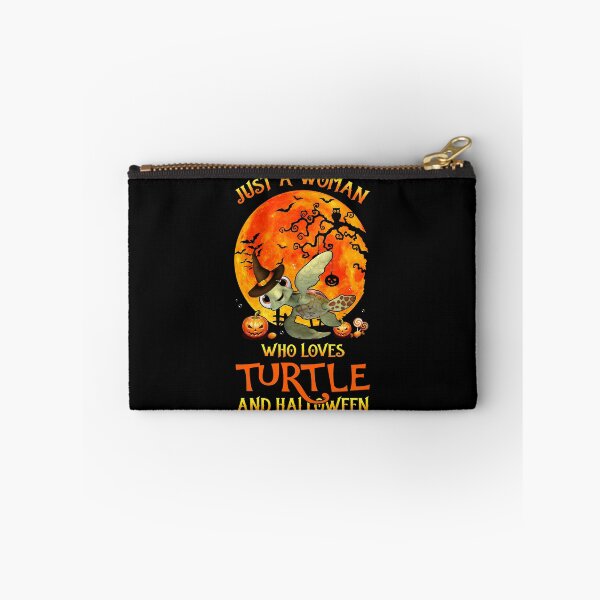 Item preview, Funny Woman Loves Turtle Halloween Day Shirt Sea Turtle Lovers Pumpkin Witch Birthday T Shirt designed and sold by tuanitus.