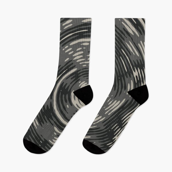 Item preview, Gray Camouflage Digital Circles Patterns in Grey and Black designed and sold by ShopieHome.