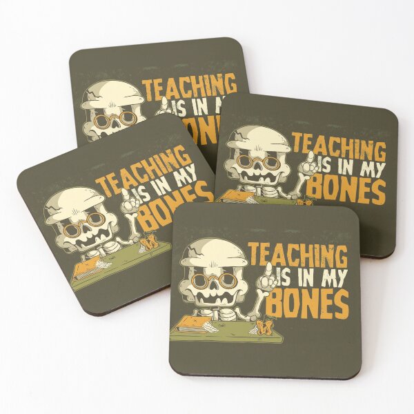 Item preview, Teaching Is In My Bones | Funny Teacher Halloween Skeleton designed and sold by SLAG-Creative.