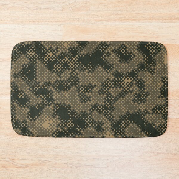 Item preview, Military Camouflage Digital Dots Patterns in Green, Beige and Black designed and sold by ShopieHome.