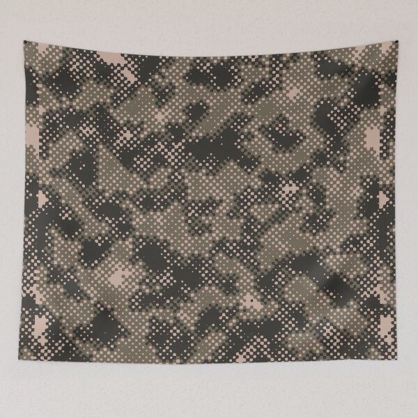 Item preview, Army Camouflage Digital Dots Patterns in Green, Gray and Black designed and sold by ShopieHome.