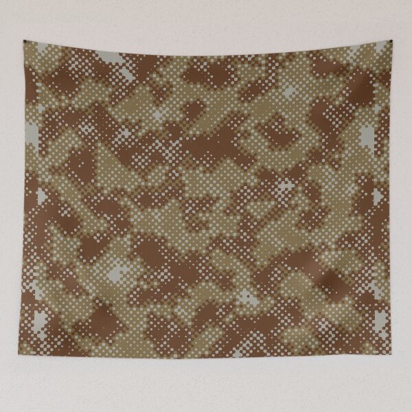 Item preview, Desert Camouflage Digital Dots Patterns in Green, Brown and Sand designed and sold by ShopieHome.