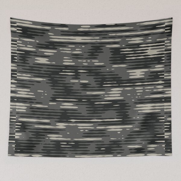 Item preview, Gray Camouflage Digital Lines Patterns in Grey Shades and Black designed and sold by ShopieHome.