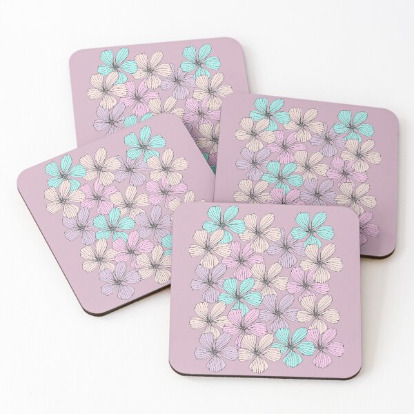 Item preview, Colorful Rainbow Bip Flower aesthetic Floral Pattern designed and sold by cation-studio.