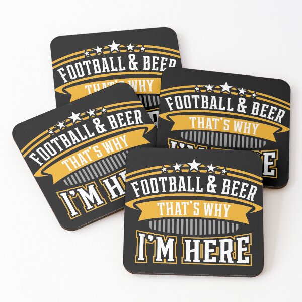 Artikelvorschau, Fußball und Bier Deshalb bin ich hier Geschenk, Game Day Geschenkdruck entworfen und verkauft von Lisbob.