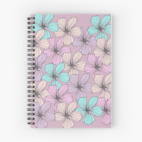Item preview, Colorful Rainbow Bip Flower aesthetic Floral Pattern designed and sold by cation-studio.