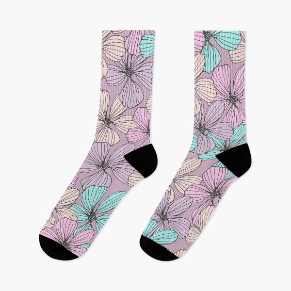 Item preview, Colorful Rainbow Bip Flower aesthetic Floral Pattern designed and sold by cation-studio.