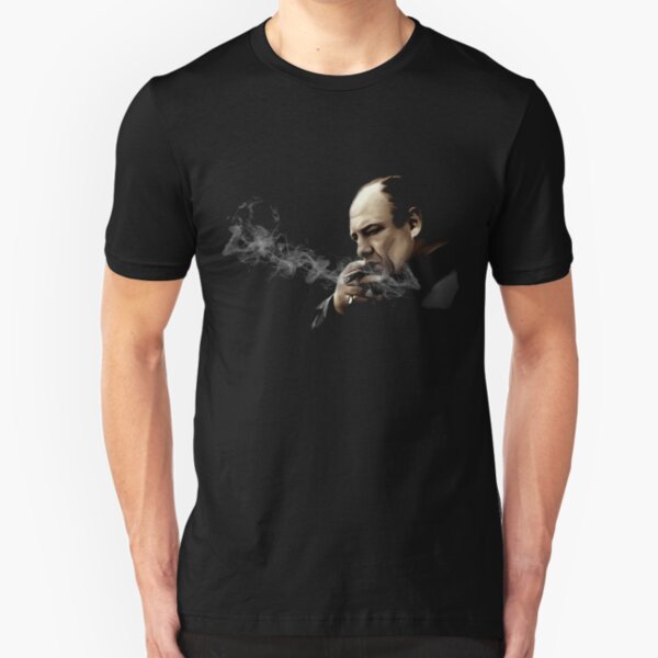 Tony Soprano Smoking A Sigar Slim Fit T-Shirt