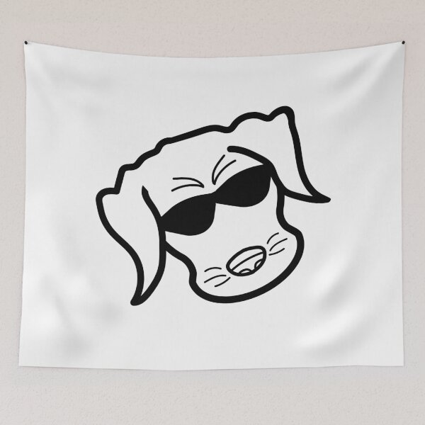 Item preview, Dog face sunglasses Woof Woof Angry dog designed and sold by Tanja Dianova.