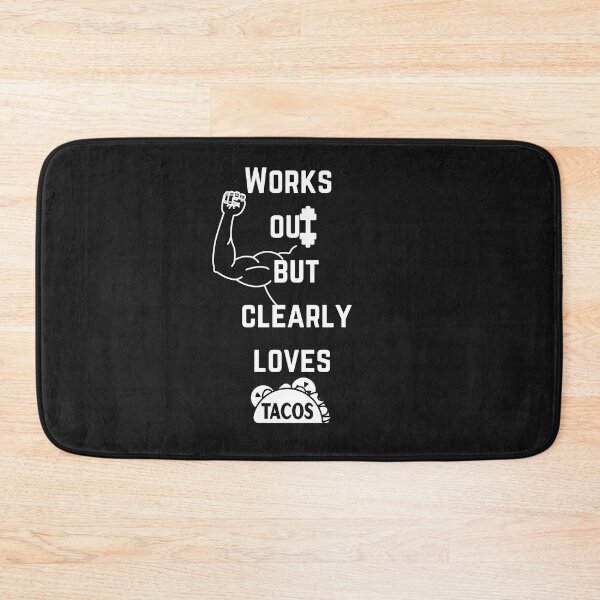 Item preview, Workouts but clearly loves tacos. Workout. Fitness. Food. Gym Tanks. designed and sold by since20.
