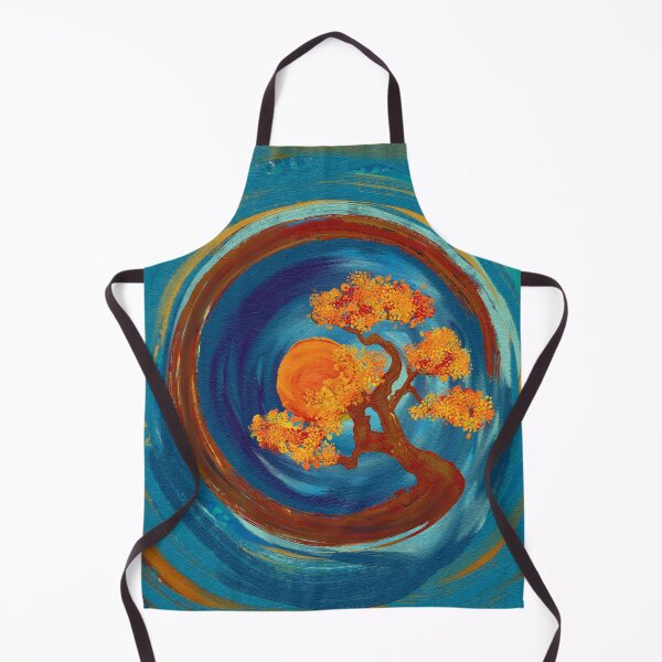 Item preview, Enso Zen Circle and Bonsai Tree - impasto designed and sold by k9printart.