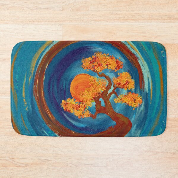 Item preview, Enso Zen Circle and Bonsai Tree - impasto designed and sold by k9printart.