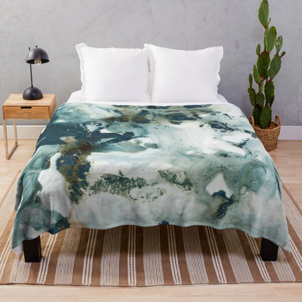 Item preview, Teal Ocean Ink Abstract # 1 #minimal #ink #art designed and sold by Anita's & Bella's Art.