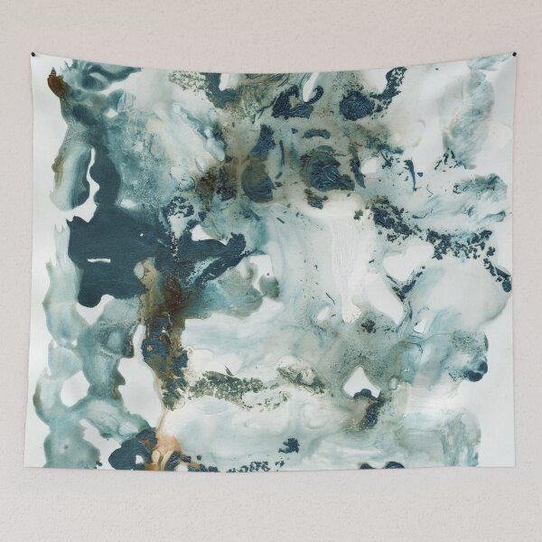 Item preview, Teal Ocean Ink Abstract #1 #minimal #ink #art designed and sold by Anita's & Bella's Art.