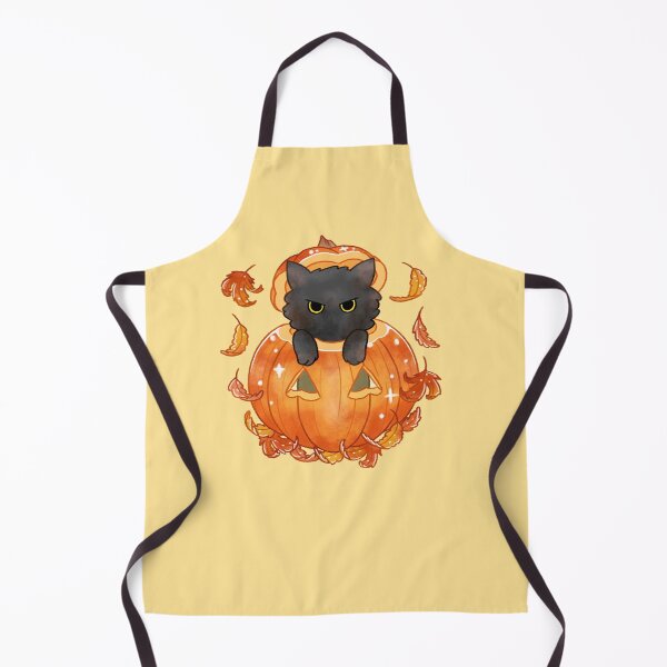 Item preview, Halloween Autumn Angry Black Cat in Pumpkin designed and sold by Jieul.