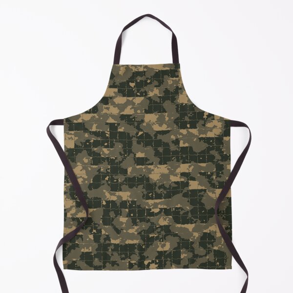 Item preview, Military Camo Mosaic Tiles Patterns in Green, Beige and Black designed and sold by ShopieHome.