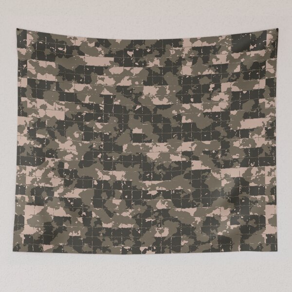 Item preview, Army Camo Mosaic Tiles Patterns in Green, Gray and Black designed and sold by ShopieHome.