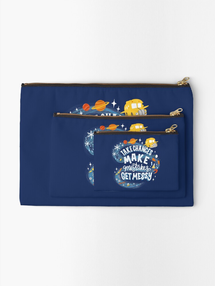 Thumbnail 2 of 4, Zipper Pouch, Magic Schoolbus Frizzle Quote designed and sold by rubyandpearl.
