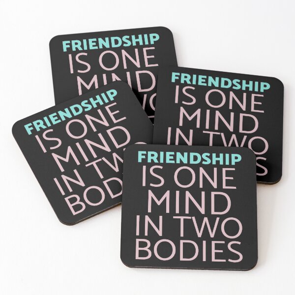 Item preview, Quote - Friendship Is One Mind In Two Bodies designed and sold by greenchimp.