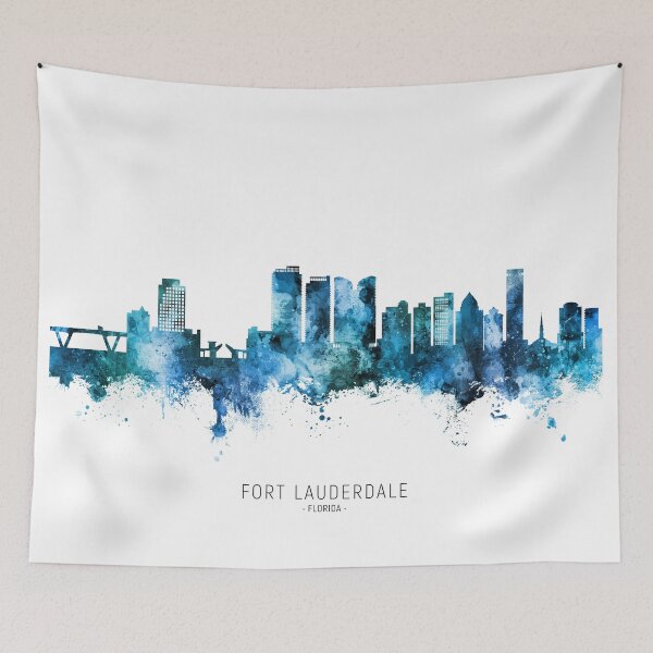 Item preview, Fort Lauderdale Florida Skyline designed and sold by ArtPrints.