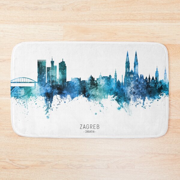 Item preview, Zagreb Croatia Skyline designed and sold by ArtPrints.