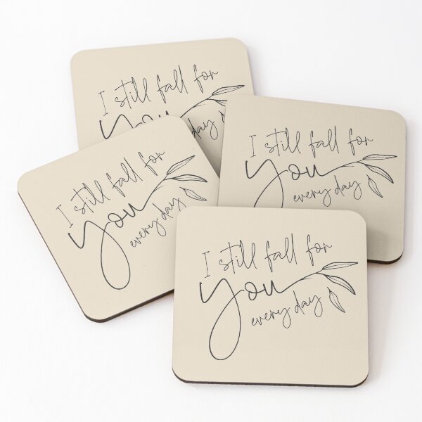 Item preview, I still fall for you every day fall autumn quote. Hand lettered with leaves. designed and sold by BeYoonik.