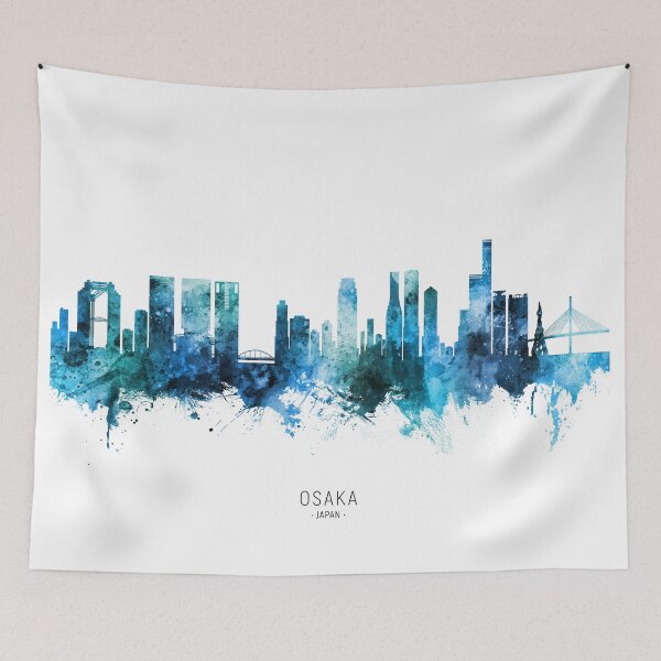 Item preview, Osaka Japan Skyline designed and sold by ArtPrints.