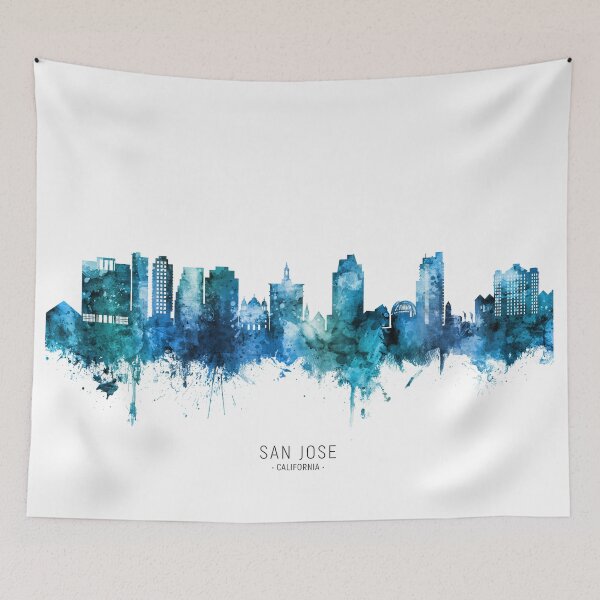 Item preview, San Jose California Skyline designed and sold by ArtPrints.