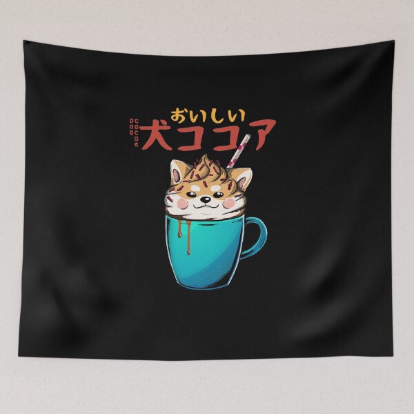 Item preview, Delicious Dog Cocoa - Dark Background designed and sold by mrhallangen.