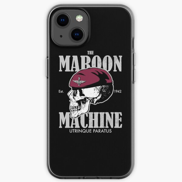 The Maroon Machine - Parachute Regiment (distressed) iPhone Soft Case