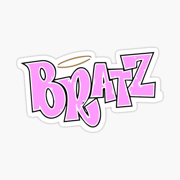 Y2K Inspirierter lila Bratz Design Aufkleber Sticker