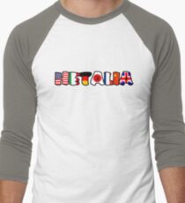 WORLD HETALIA FLAGS Men's Baseball ¾ T-Shirt