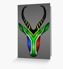 Springbok Flag Greeting Card