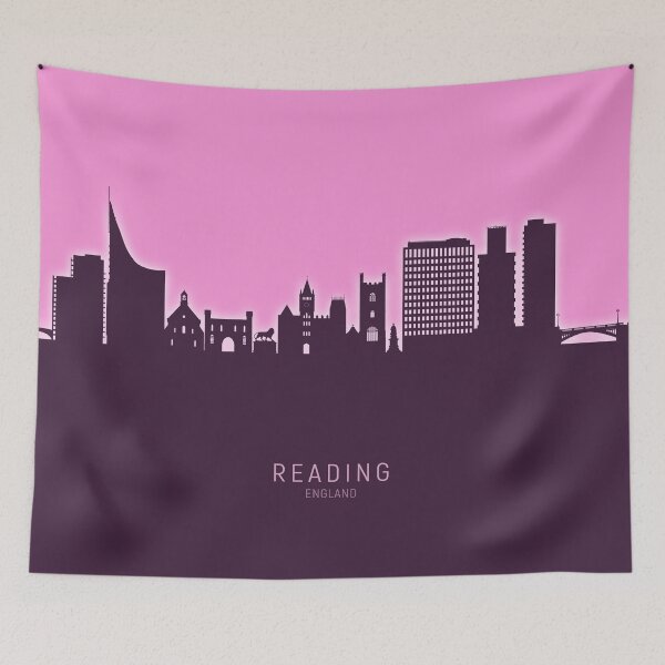 Artikelvorschau, Reading England Skyline entworfen und verkauft von ArtPrints.