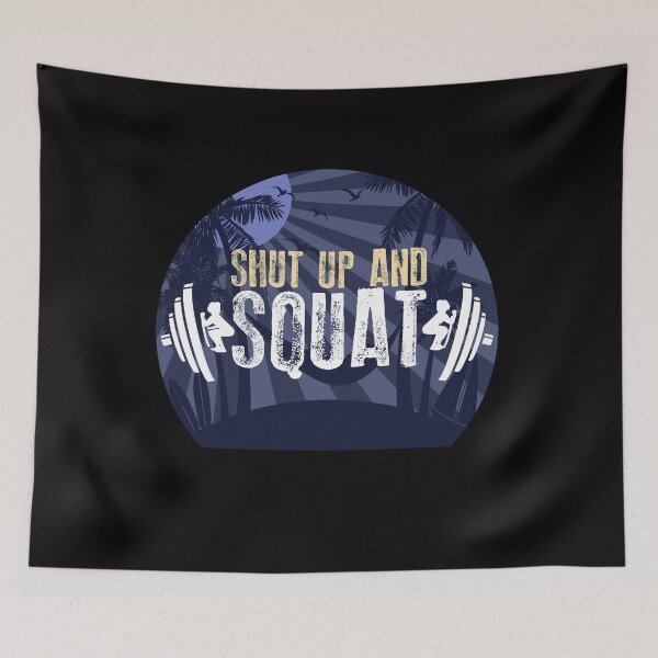 Item preview, Shut Up And Squat - Crossfit Women Deadlift, Squats, Burpees designed and sold by Desiznn.