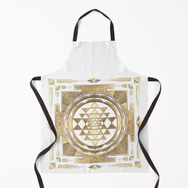 Item preview, GOLDEN SRI YANTRA (white background) designed and sold by DigitalZealot.