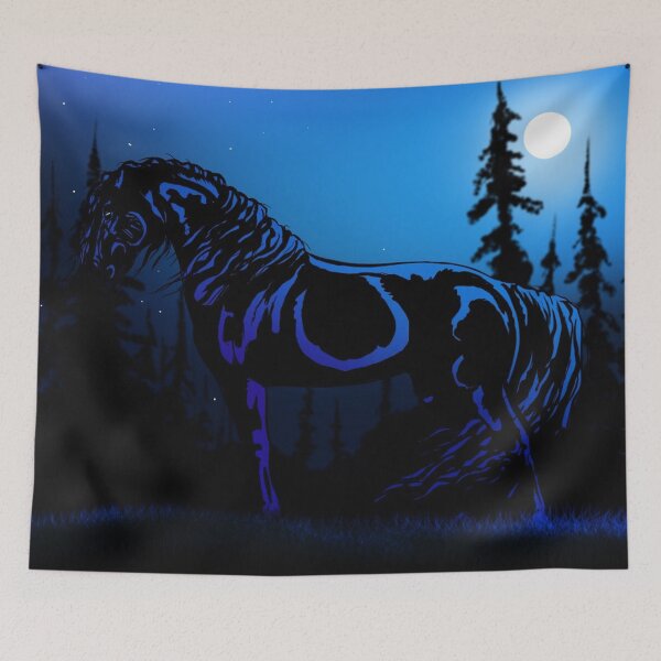 Item preview, Friesian horse designed and sold by Erica Creutz.