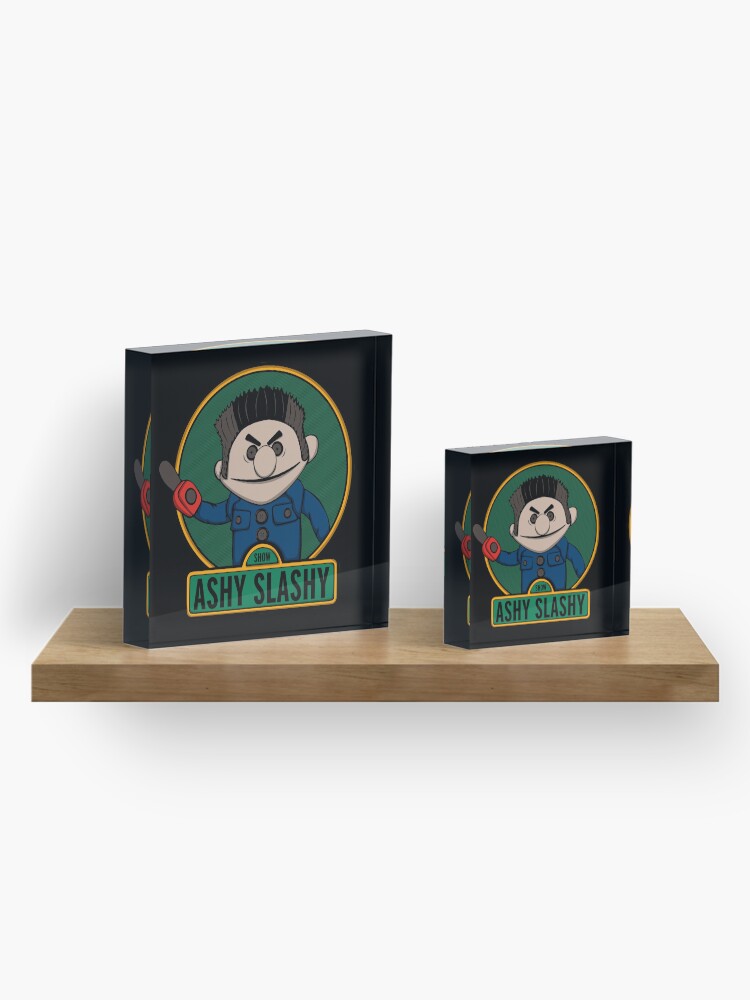Alternate view of The ashy slashy show Acrylic Block