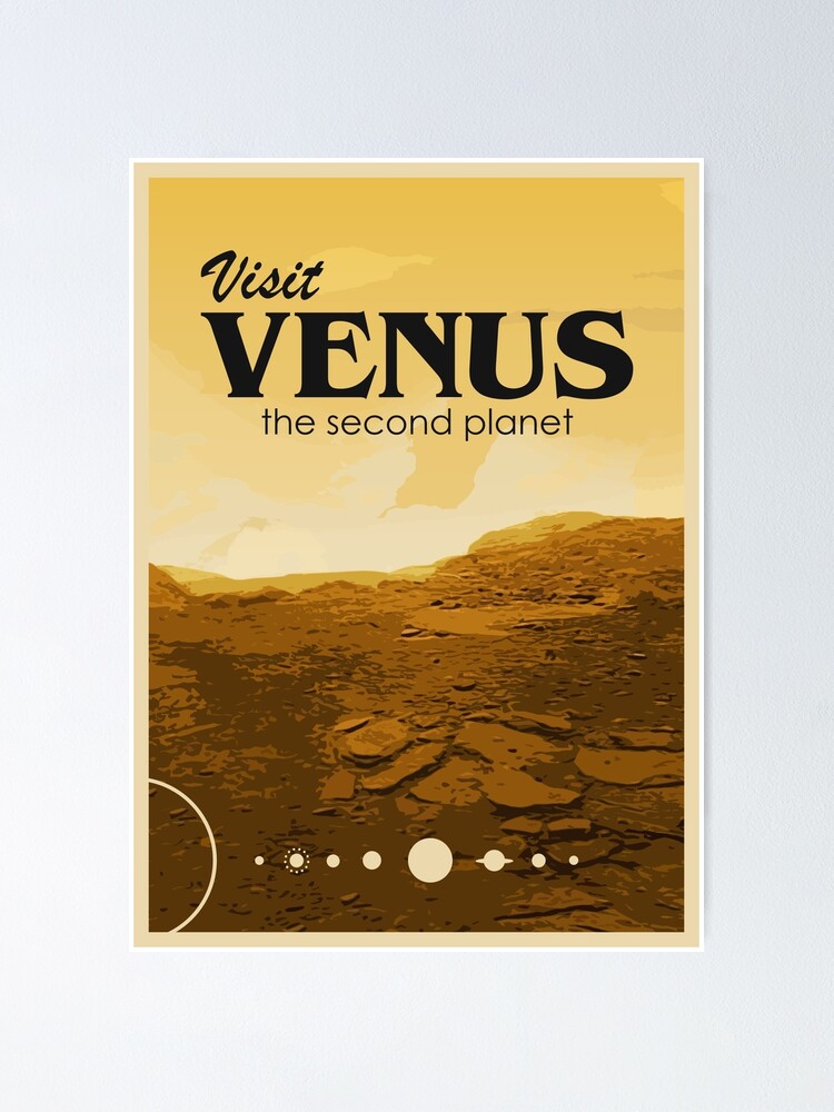 Terminal harpun trappe Visit Venus - Retro Travel" Poster for Sale by Kaamalauppias | Redbubble