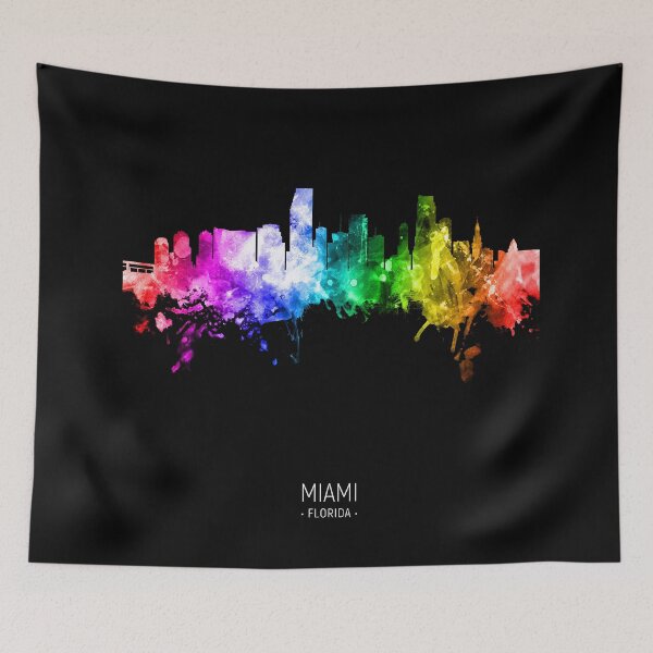Item preview, Miami Florida Skyline designed and sold by ArtPrints.