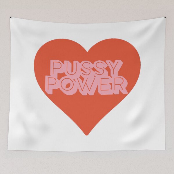 Item preview, 3D pussy girl power / feminist / red heart designed and sold by LLCRG.