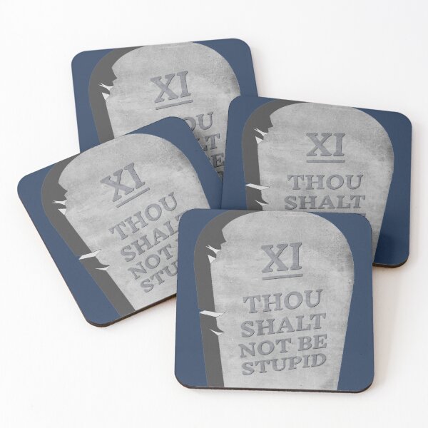 Item preview, Thou Shalt Not Be Stupid designed and sold by HappySchnapper.