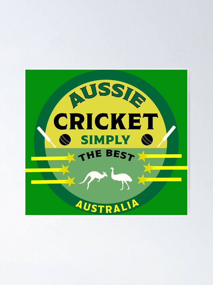 "Australian Cricket Gifts - Aussie Cricket Tshirt - Cricket Mad - Love ...