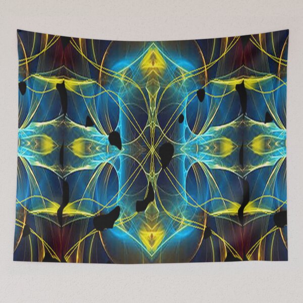 Item preview, Teal ilustration , psychedelic Arte Abstracto, abstract art design designed and sold by Adri Barnard.
