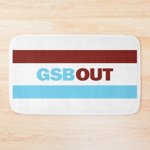Item preview, GSBOut single line claret Blue bars designed and sold by ThamesIronworks.
