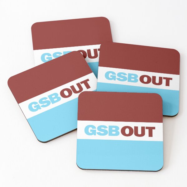 Item preview, GSBOut single line claret Blue bars designed and sold by ThamesIronworks.