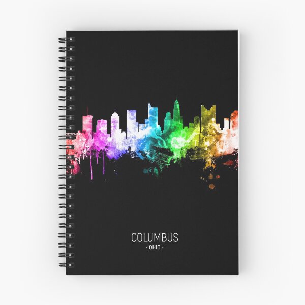 Aperçu de l'œuvre Columbus Ohio Skyline créée et vendue par ArtPrints.