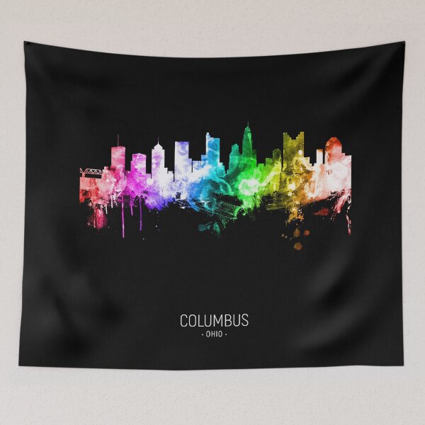 Item preview, Columbus Ohio Skyline designed and sold by ArtPrints.