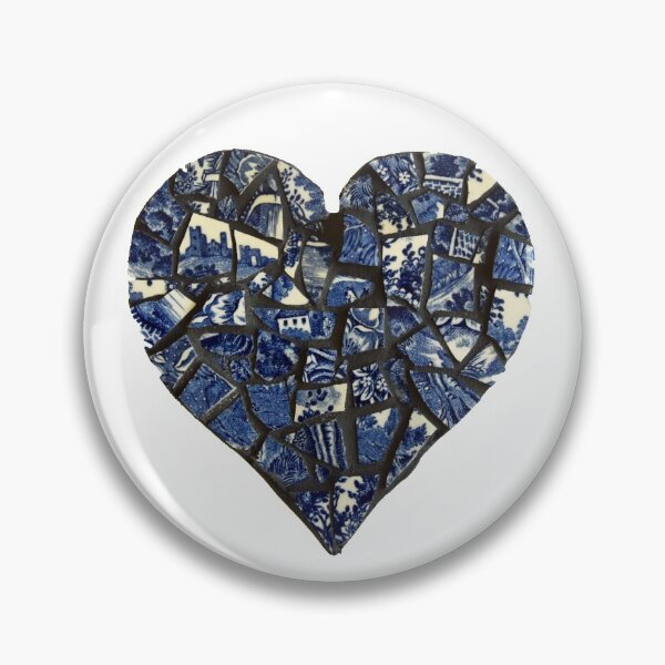 Item preview, Blue Heart Mosaic designed and sold by joannaydesigns.