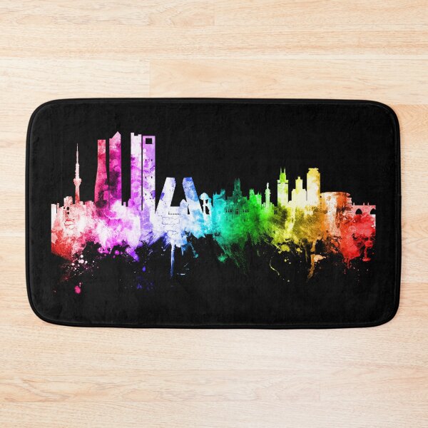 Aperçu de l'œuvre Madrid Spain Skyline créée et vendue par ArtPrints.